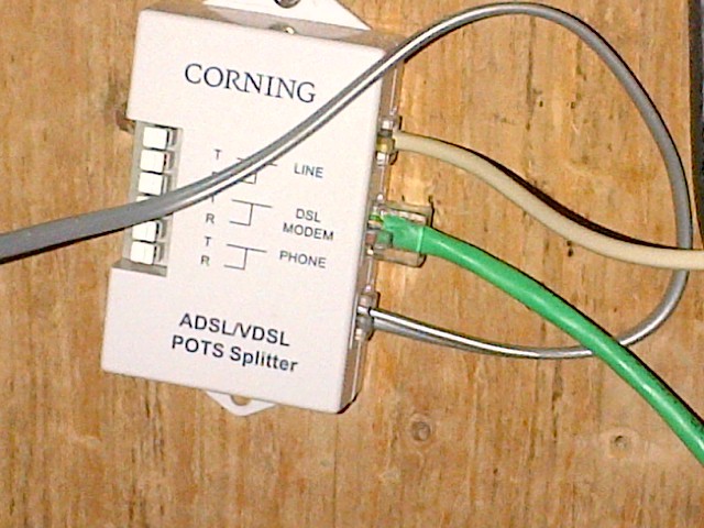 corning dsl pots splitter