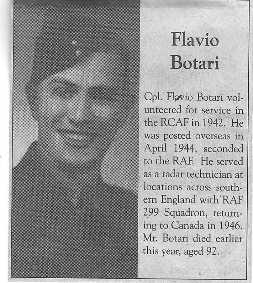 Flavio Botari RCAF